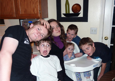Hunter being crazy with his siblings